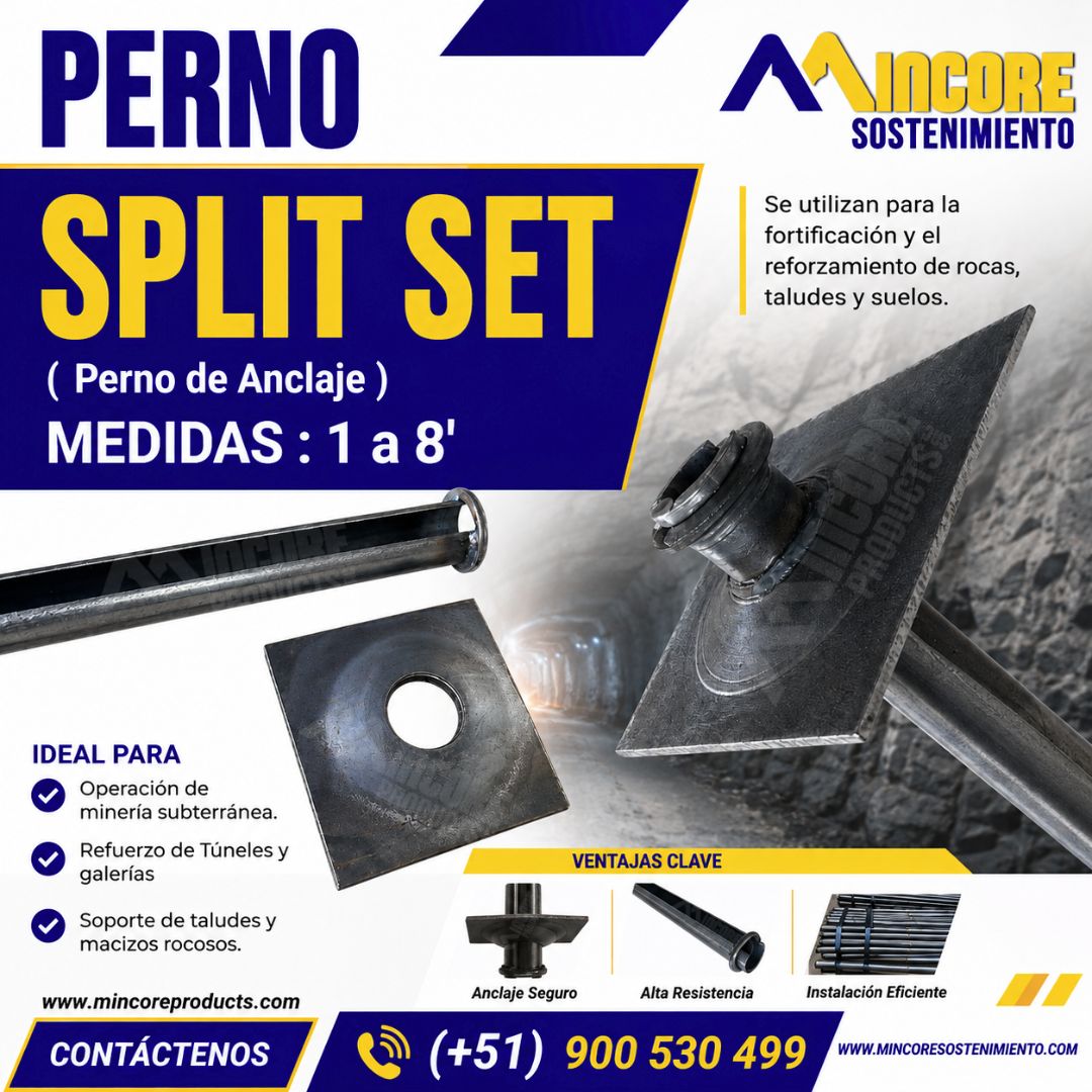SPLIT SET ( Perno de Anclaje)