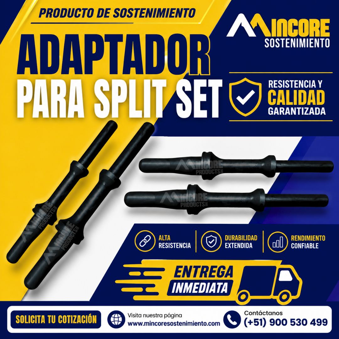 Adaptadores para Pernos Split set y Helicoidales